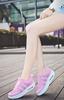 Manantiaar Women's Sneakers, Platform Shoes, Pink, Size 23, Breathable, Washable, for Training and Fitness, Size 23.0cm