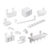 Camellia Wall-Mounted Bathroom Organizer with Hair Dryer Holder