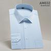 2025 Spring/Summer Men's Iron-Free White Long Sleeve Business Casual Shirt - Plus Size Available