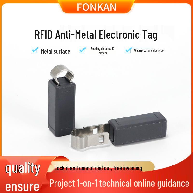 Non-Removable UHF Passive RFID Anti-Metal Buckle Label for Equipment FT-5317