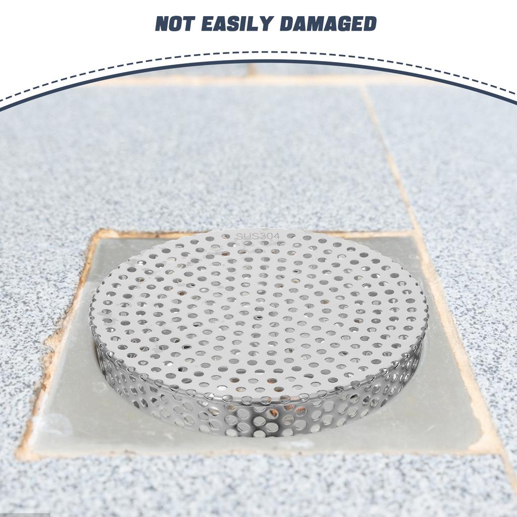 Stainless Steel Dome Floor Drain Cover 180mm Drain Filter Anti-Blocking Gutter Guard Outdoor Drainage