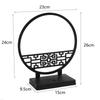 Chinese Style Screen And Plastic Flower Vase For Nordic Interior Decoration