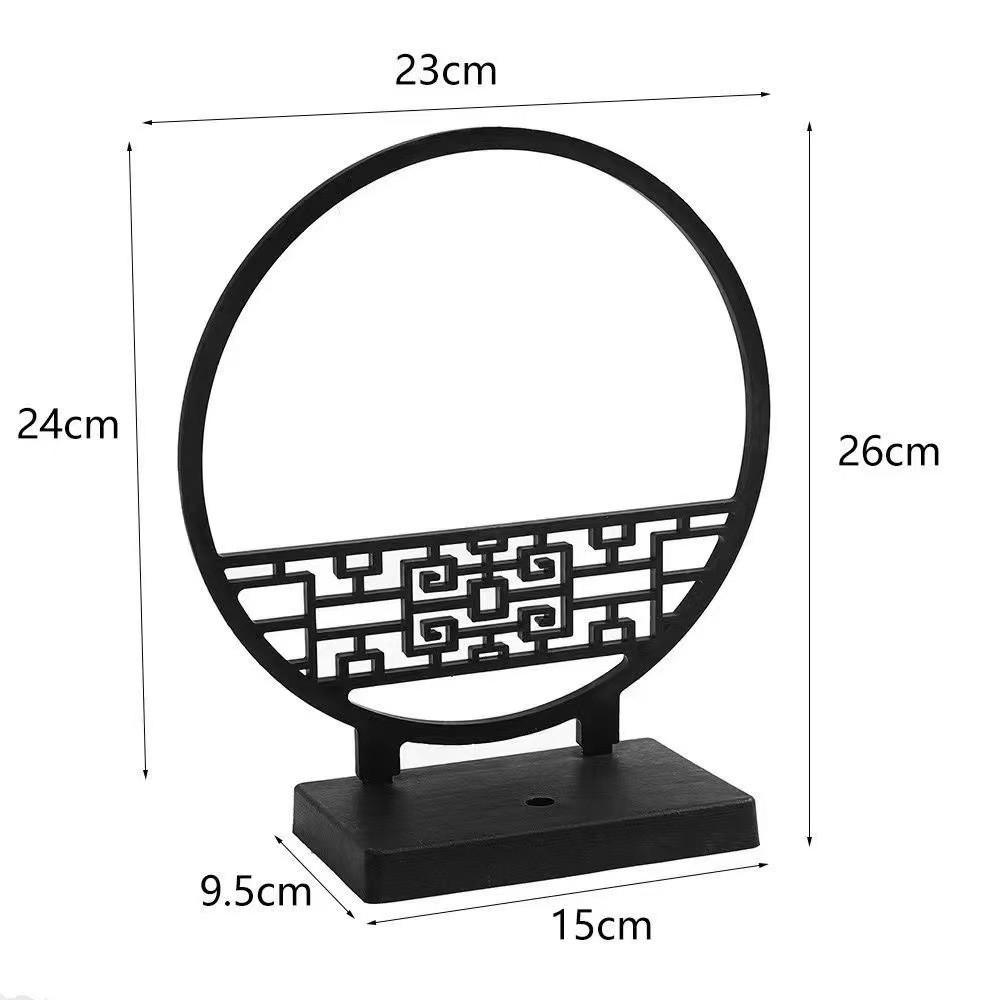 Chinese Style Screen And Plastic Flower Vase For Nordic Interior Decoration