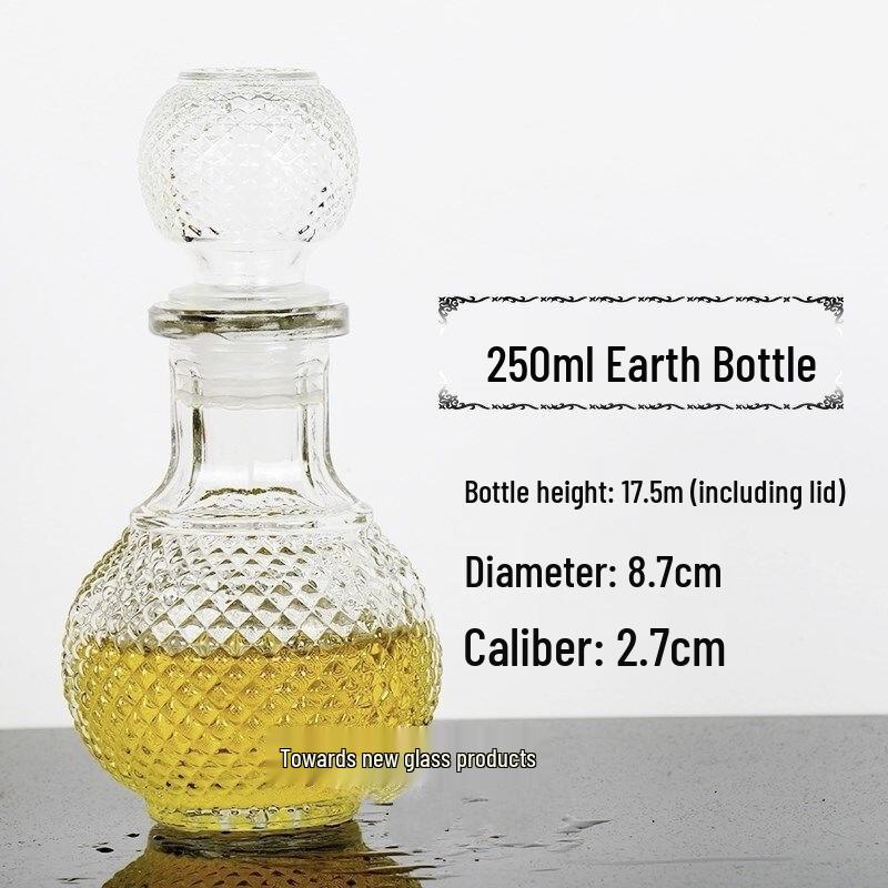 ZISIZ Handmade Glass Wine Decanter & Storage Bottle