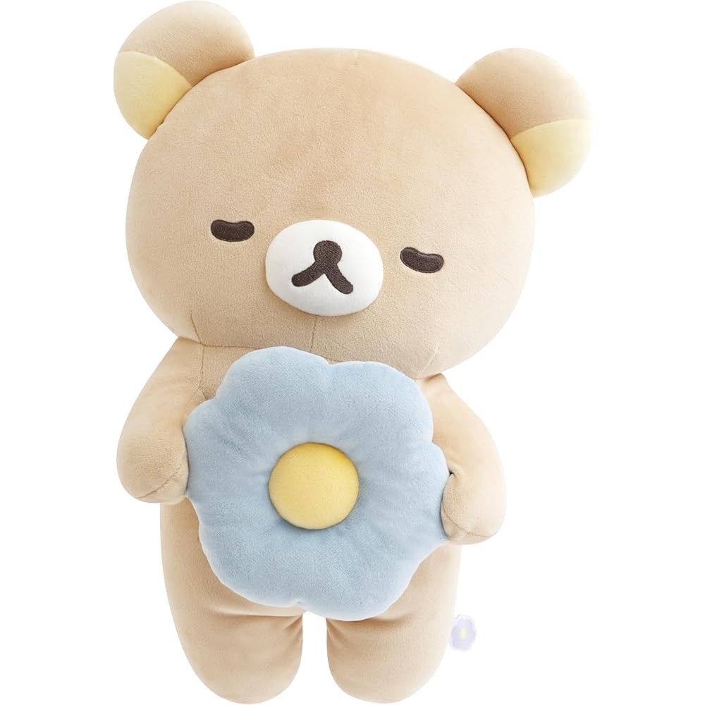 San-X Rilakkuma Rilakkuma Cushion Soft Plush 40cm x 40cm Decorative Pillow