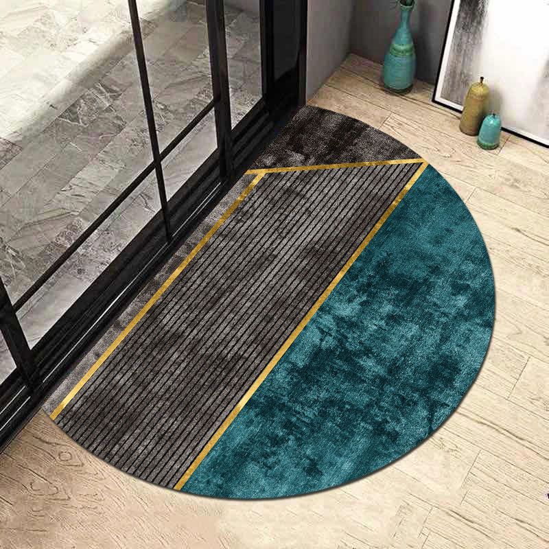 Half Circle Nordic Carpet Entrance Door Bathroom Absorbent Floor Mat Carpet Door Mat Household Anti Slip Mat