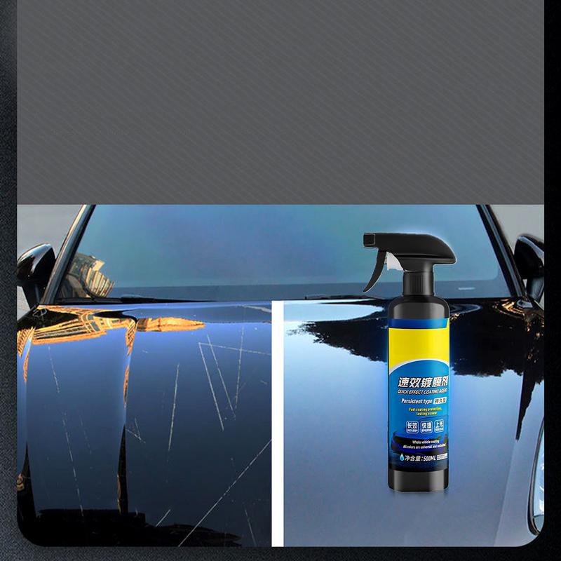 500ml Car Nano Coating Liquid Paint Polishing Wax Waterproof Layer Quick Effect Stains Removal Spray for Trucks Motorcycles