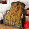 1pc Vintage Style Floral and Bird Blanket, Cozy Home Decor for Holiday Season, Ideal Gift for Christmas, New Year and Family