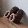 Girls' Winter Cotton & Leather Boots with Fleece Lining, Soft Soles, Thickening Design - Warm Snow Boots
