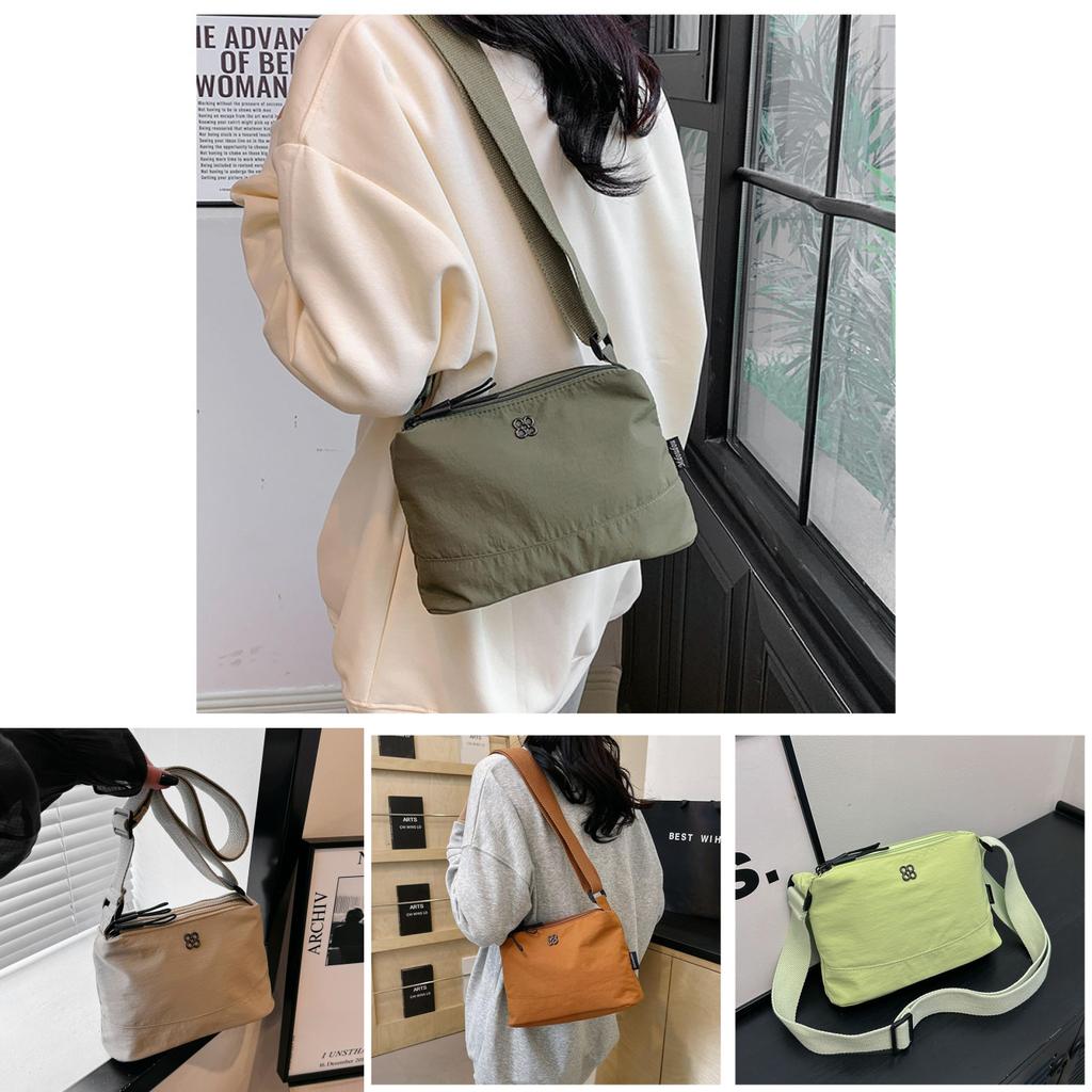 Stylish Vintage Canvas Shoulder Bag Unisex Design Lightweight Waterproof Crossbody