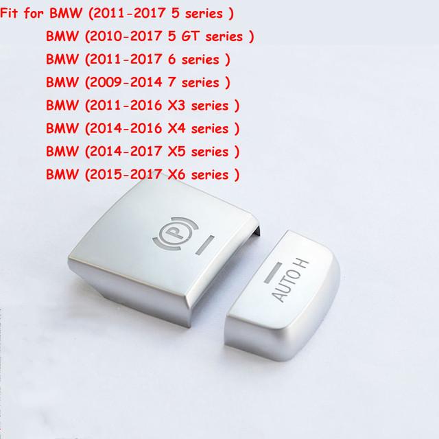 ABS Car Interior Button Covers Stickers Fit For BMW 5 5GT 6 7 Series F10 F07 F06 F20 F30 F32 F01 F02 F25 F26 Auto