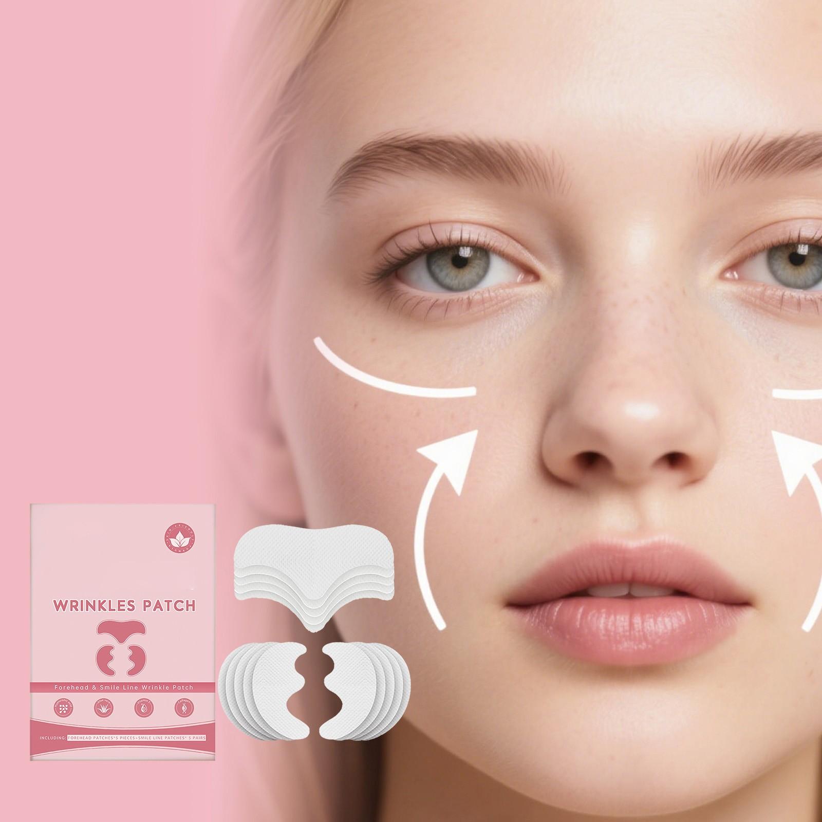 

Патчи от морщин на лбу Ageverse Патчи для лица Гелевые подушечки против морщин Набор Патч для удаления морщин на груди, шее, глазах и лице 10 ШТУК One Size розовый