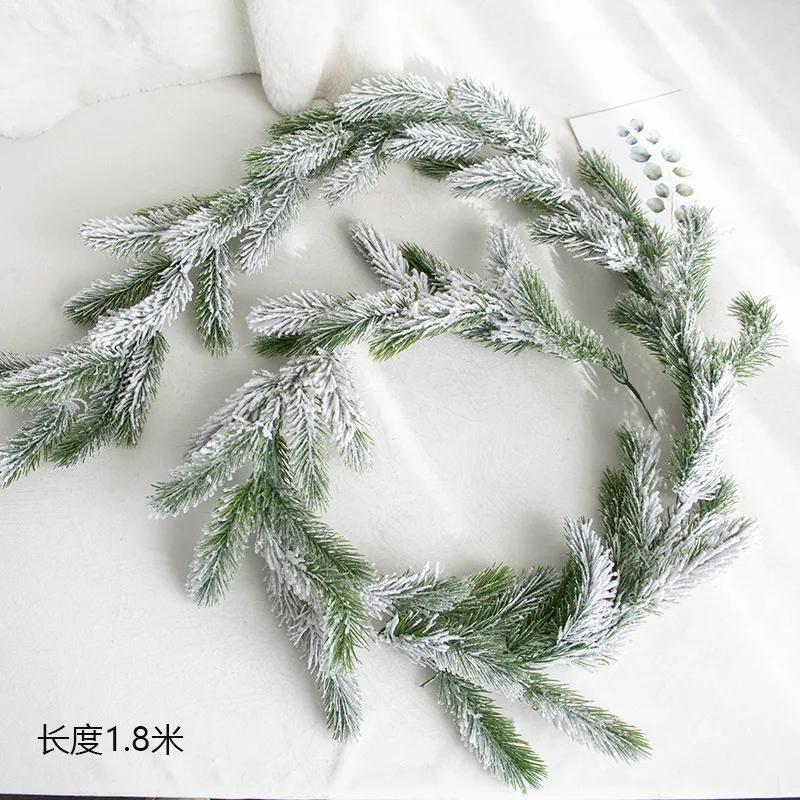 Artificial Christmas Pine Garland, Greenery Winter Garland Decor for Home, Wall, Porch, Table, Mantle, Indoor Outdoor Decoration