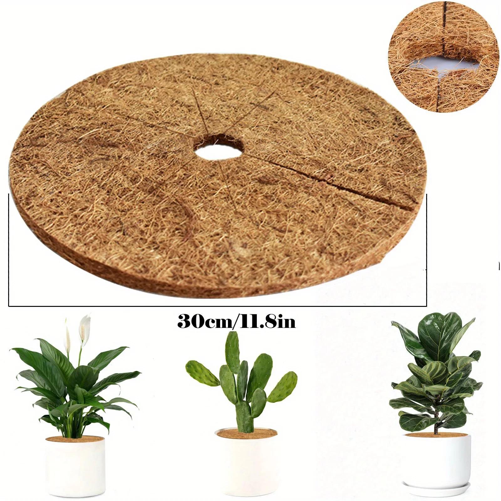 

2026New 1 Piece Natural Coconut Fiber Tree Covering Mat Eco-Friendly Indoor Plant Protector Mat Durable Natural Shell Material