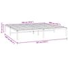 Vidaxl Metal Bed Frame, Black, 180X200 Cm