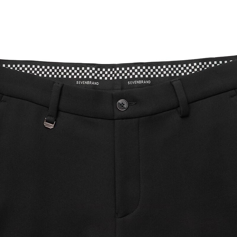 Septwolves Men's Geometric Print Straight Leg Casual Pants