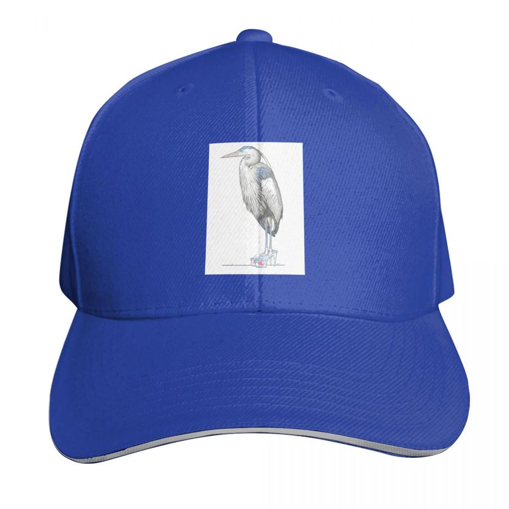 Great Blue Heron In Aquarium Platform Heels Baseball Cap Hats for Unisex Luxury Unisex Cap Golf Hat Unisex New Hat Women Unisexs