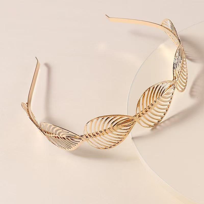 Europäischer & Amerikanischer Hofstil Floral Blatt Metalllegierung Stirnband