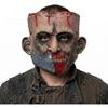 Masque de Zombie Cousu pour Halloween, Monstre Sanglant Réaliste, Masque d'Horreur Léger en Mousse PU Réglable