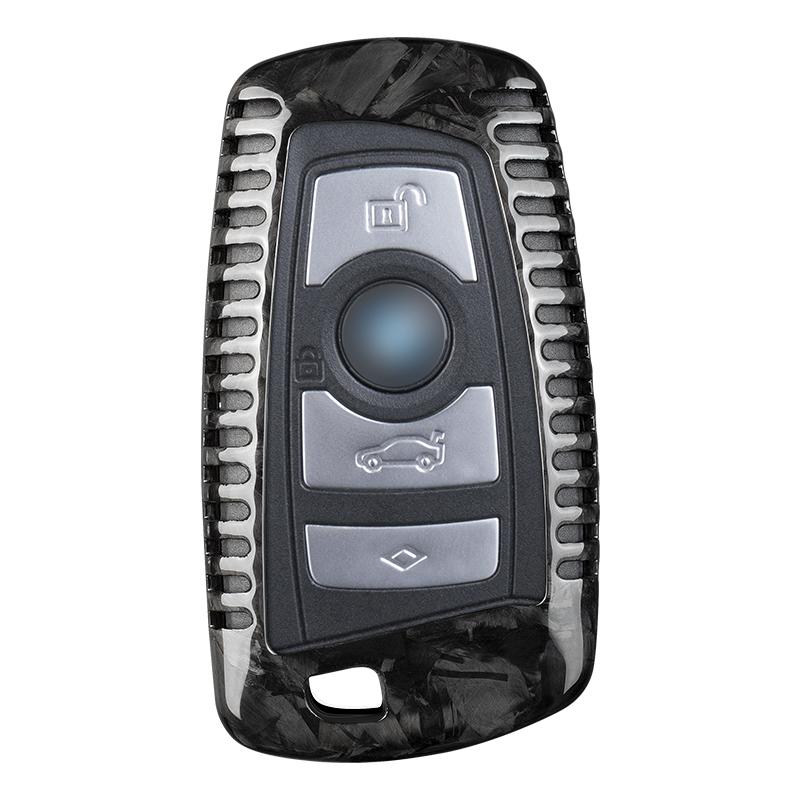 Kohlefaser-Schlüsselanhänger-Abdeckung für BMW E90 Schlüsselhülle Schutzhülle für BMW 1 2 3 3GT 4 5 5GT 6 7 BMW X3 X4 M2 M3 M4 M5 M6 Schlüsselmäppchen