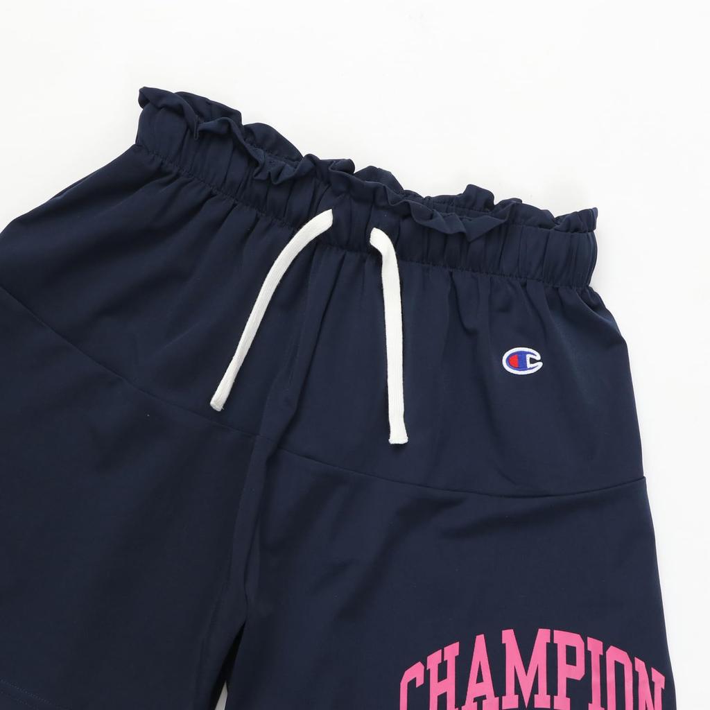Shorts Barn Rund Hals Polyester Bindande Hals Grafiskt Logotyptryck Shorts Set Flickor Vardag Mörkblå 160 [Champion] T-shirt 100% T-shirt & CK-ZW03
