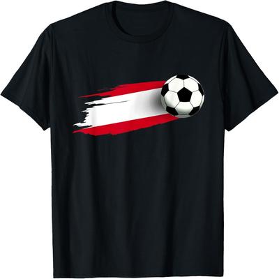 Austria Flag Jersey Austrian Soccer Team Austrian T-Shirt