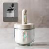 1pc Glass Seasoning Bottle With Telescopic Spoon Household Kitchen Salt Storage Box Leak Proof and Moisture-proof