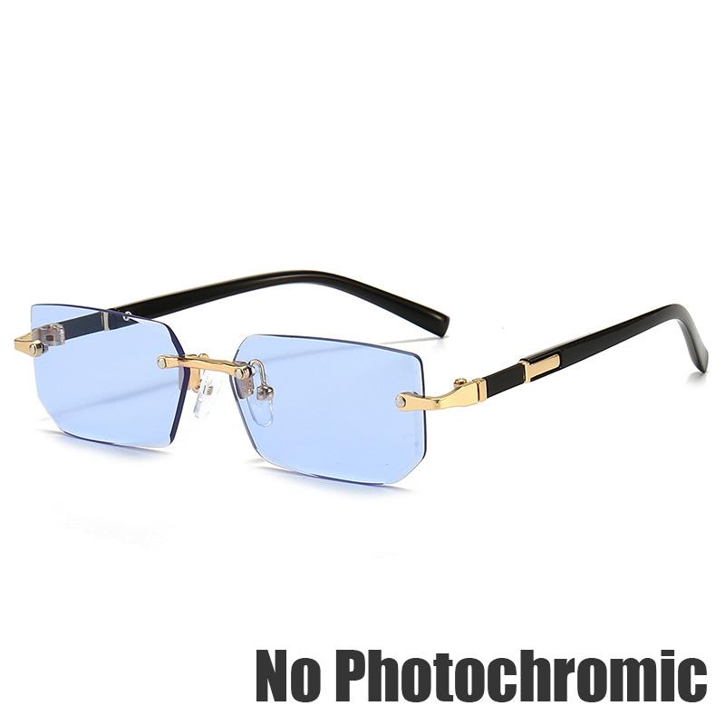 Y2K Women's Retro Square Frame Glasses for Girls Japanese Harajuku Glass Eyewear Rimless Computer Anti-blue Eyeglasses