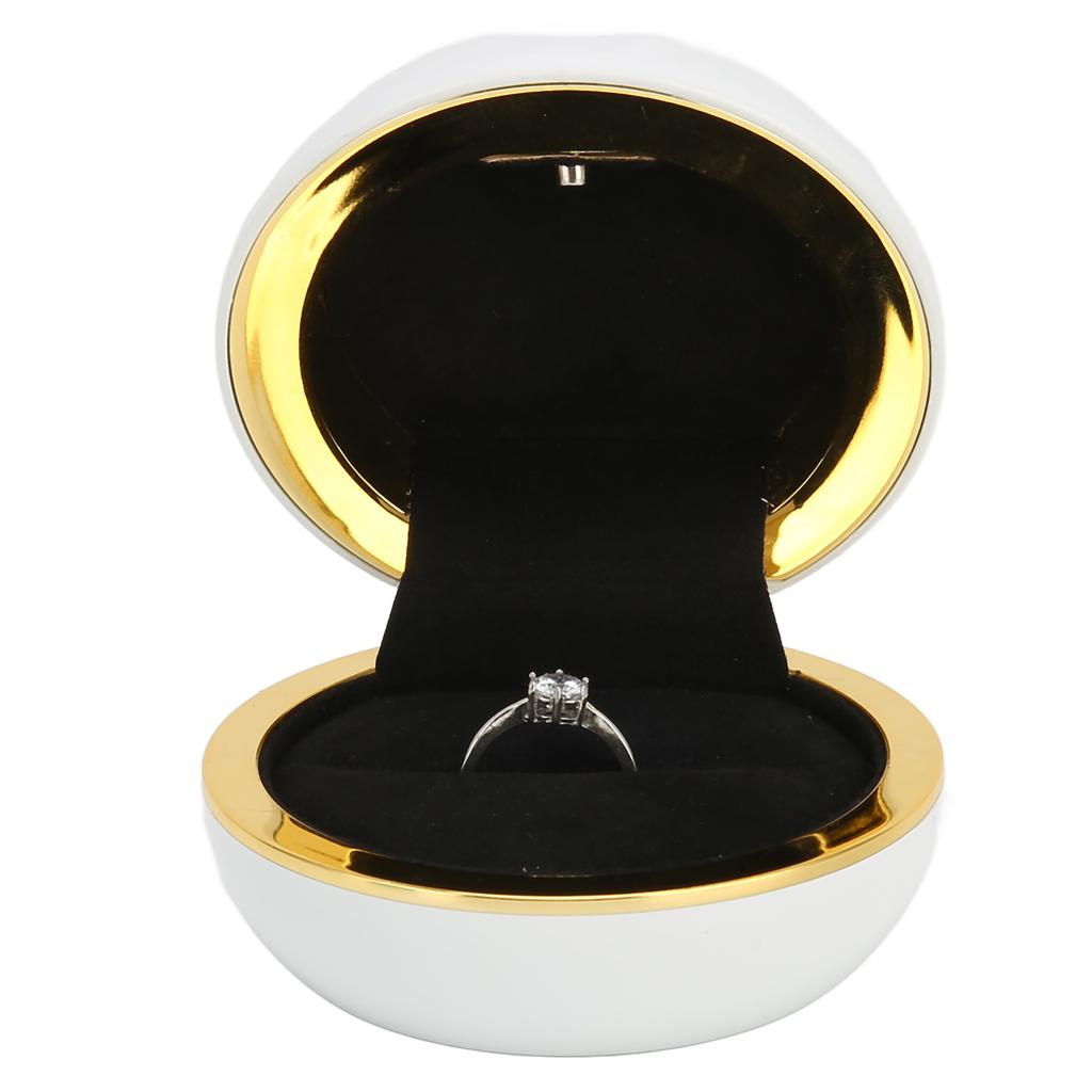 Krabička na prsten s LED světlem Vynikající Elegantní Šperkovnice Dárková krabička pro Svatbu Žádost o ruku