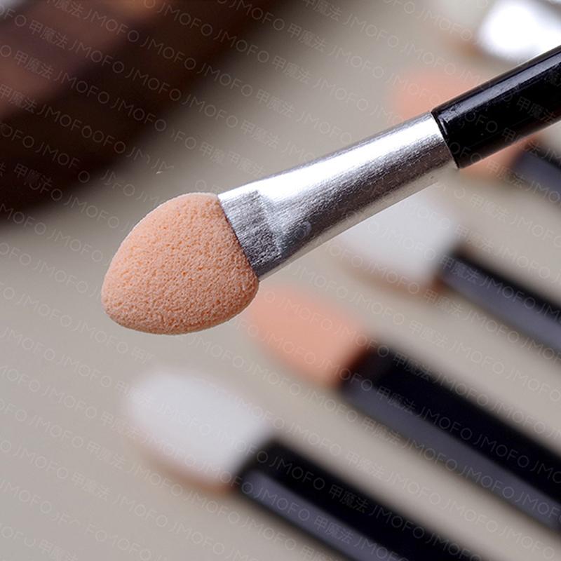 10 Stück Nagelpulver Pinsel Schwamm Einweg Doppelseitig Lidschatten Applikator Spiegel Chrom Pigment Schwamm Stift