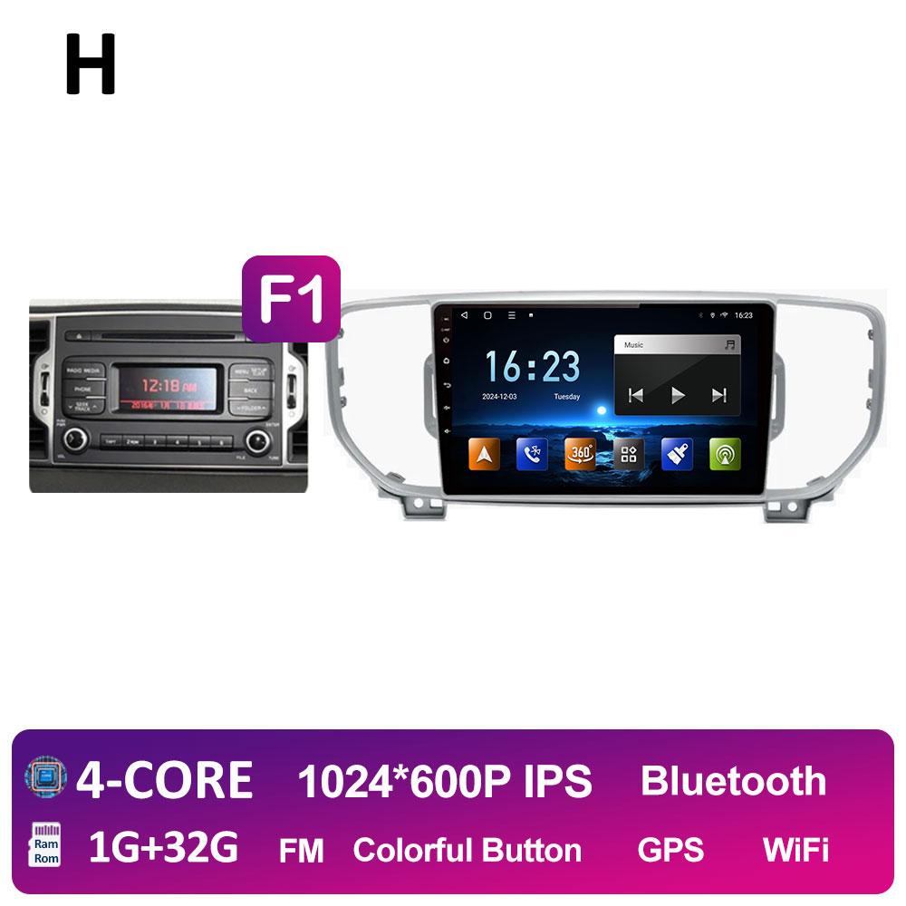 Bluetooth Android 14For KIA Sportage 4 QL 2016 2017 2018 Navigation GPS Car Radio Video Player Wireless Carplay WIFI Accessories