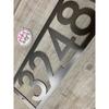 Modern Metal House Number Sign with Frame, Address Plaque for Door, Customizable Numbers A16
