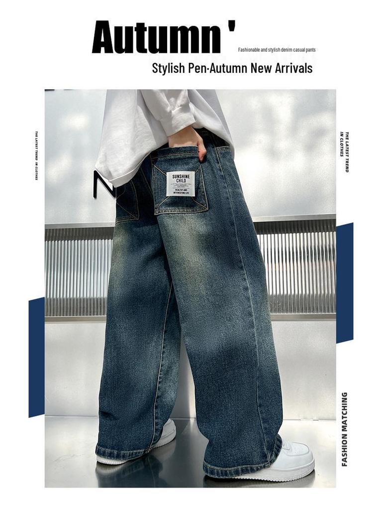 Boys' Trendy Jeans: 2025 Spring/Autumn Style Casual Long Pants for Kids