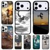 Moto Bike Motocross Soft Shockproof Phone Case for iPhone 17 Air 16e 15 11 12 14 13 Pro Max Cover Coque