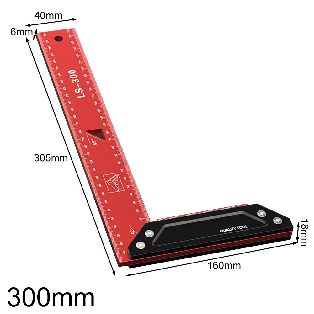 1pc Multi-Angle Measuring Ruler Carpenter Square 45/90 Degrees L Square For Measuring Drawing Accessories