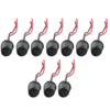 10pcs T10 Round Sockets Soft Rubber Car Auto Light Bulb Round Socket Lamp Holder