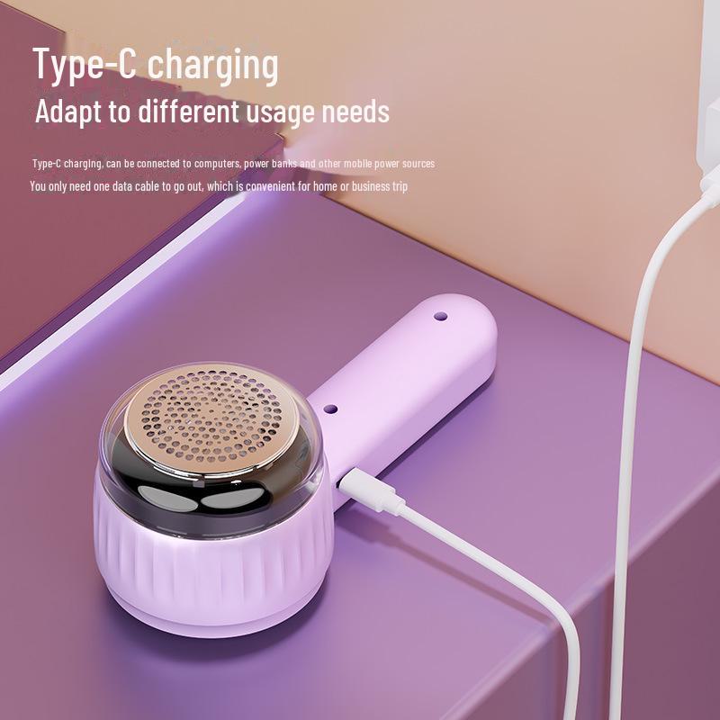 Rechargeable Electric Fabric Shaver with 6-Blade Head