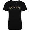 Gfx Ss T Linear Round Neck Pullover Fashion Short Sleeve Regular T-Shirt Women Tops Black DM5347
