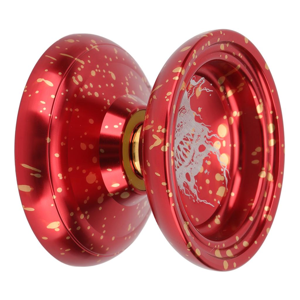 Kids Yoyo Toy Unresponsive Bearing Stable Rotation Cool Looking Alloy Yoyo Ball with Glove Strings