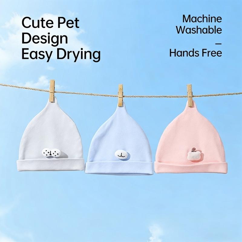 Newborns Nursery Hospital Hat Breathable Baby Beanies Hat Soft Caps Infant Baby Hats for Boys Girls Toddler 0-3 Month