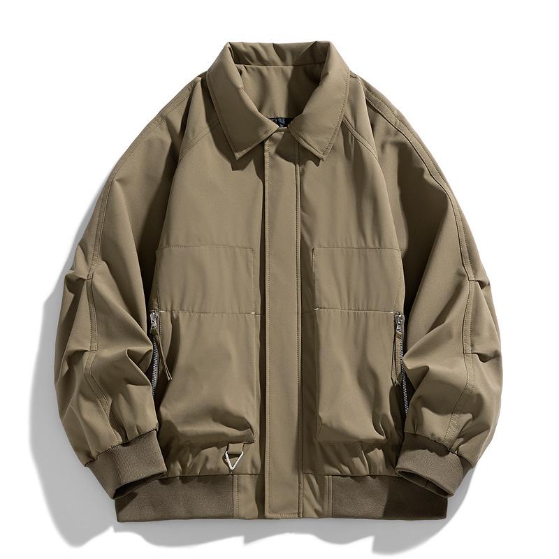 Jian Heng Jacket Lapel Jacket Jacket Men's Spring and Autumn American Retro Fashion Casual