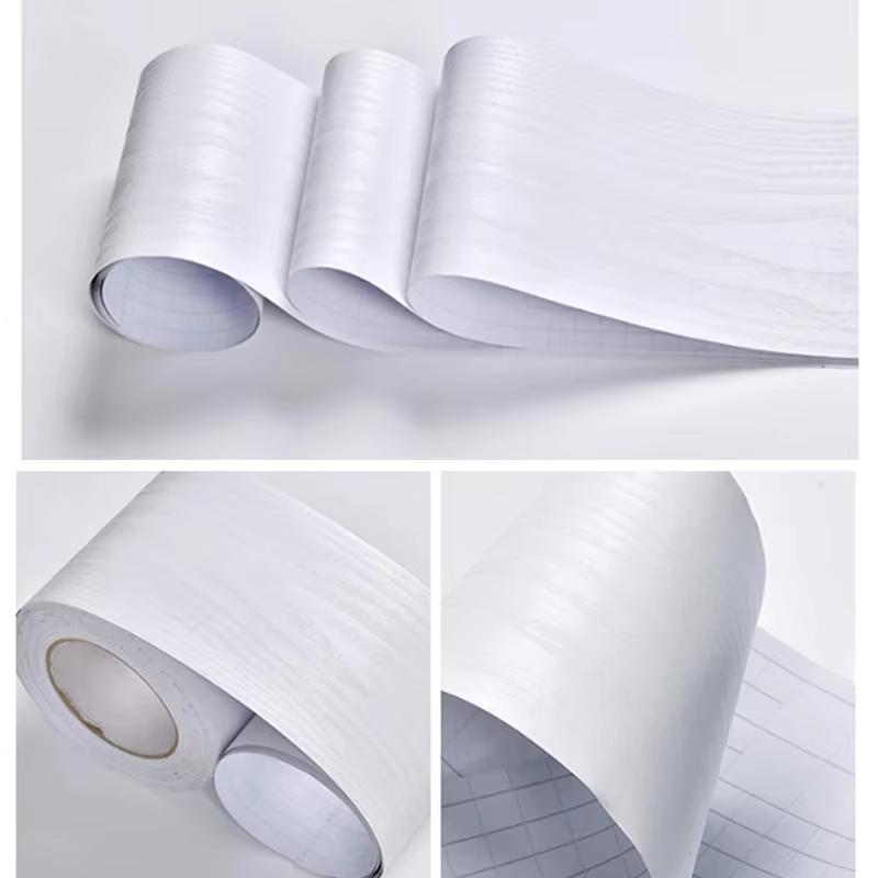 

1PC 5m Self-adhesive Wood Grain Door Frame Decorative Stickers Line Skirting Border Waistline Home Decoration Wall Stickers 5mx15cm