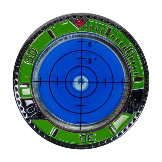 Iron Golf Ball Marker with High Precision Portable Putting Green Reader Golf Marker Clip Professional Green Reading Training Aid Equipment Golf