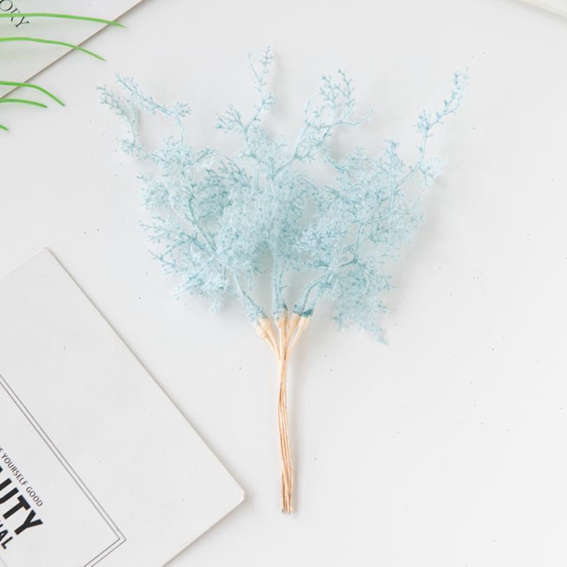6Pcs Artificial Plant Golden Silvery Branch For Office Desk Bonsai Christmas Tree Wreaths Accessory Home Wedding Arch Decoration