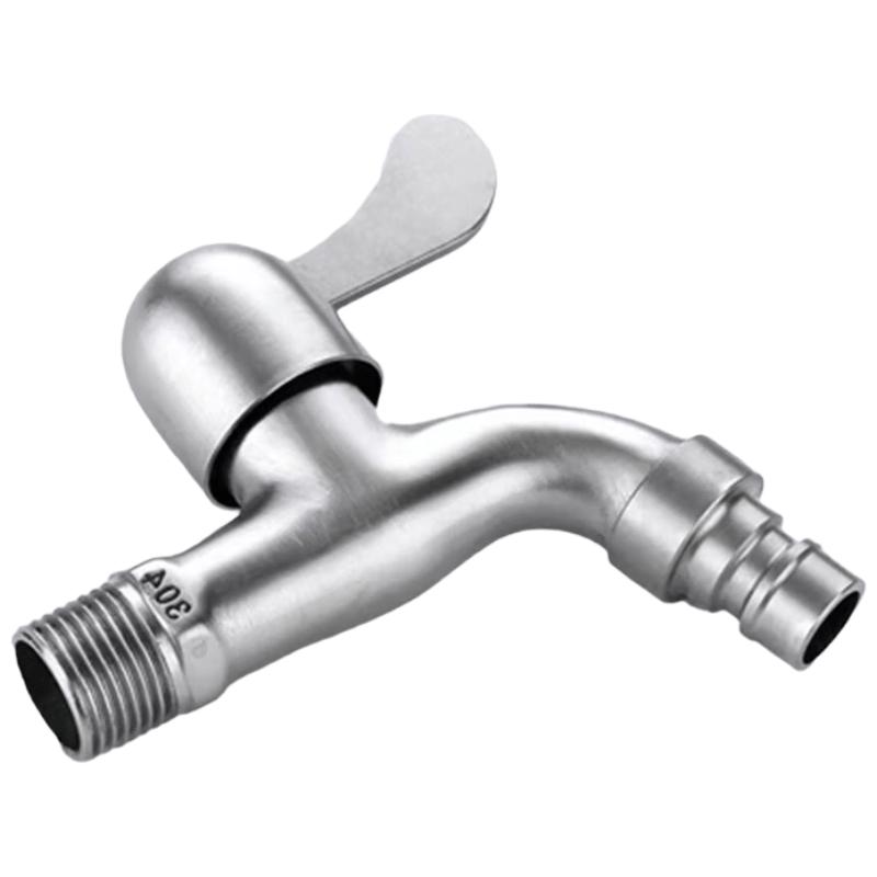 304 Stainless Steel Single Cold Quick-Open Extended Mop Sink Faucet