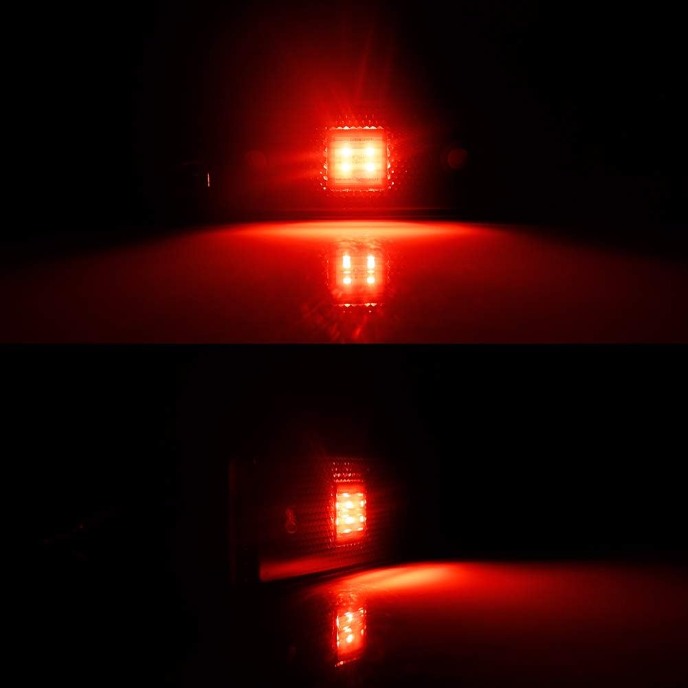 Smoked Lens LED Side Marker Light Kit Compatible with 2015-2018 Mercedes W463 G-Class G550 G63 G65 AMG, Replace Front/Back OEM Sidemarker Lamps…