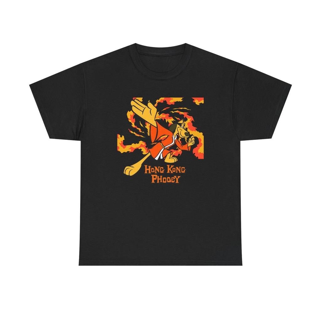 Hong Kong Phooey Unisex Heavy Cotton T-Shirt, Saturday Morning Cartoons