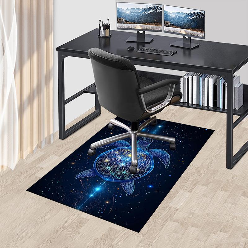 1PC Turtle, Flower_of_Life Extra Large Non Slip Floor carpet, Office, family, Studio   Large Area Rug Indoor Rugs, Bold Statement Piece