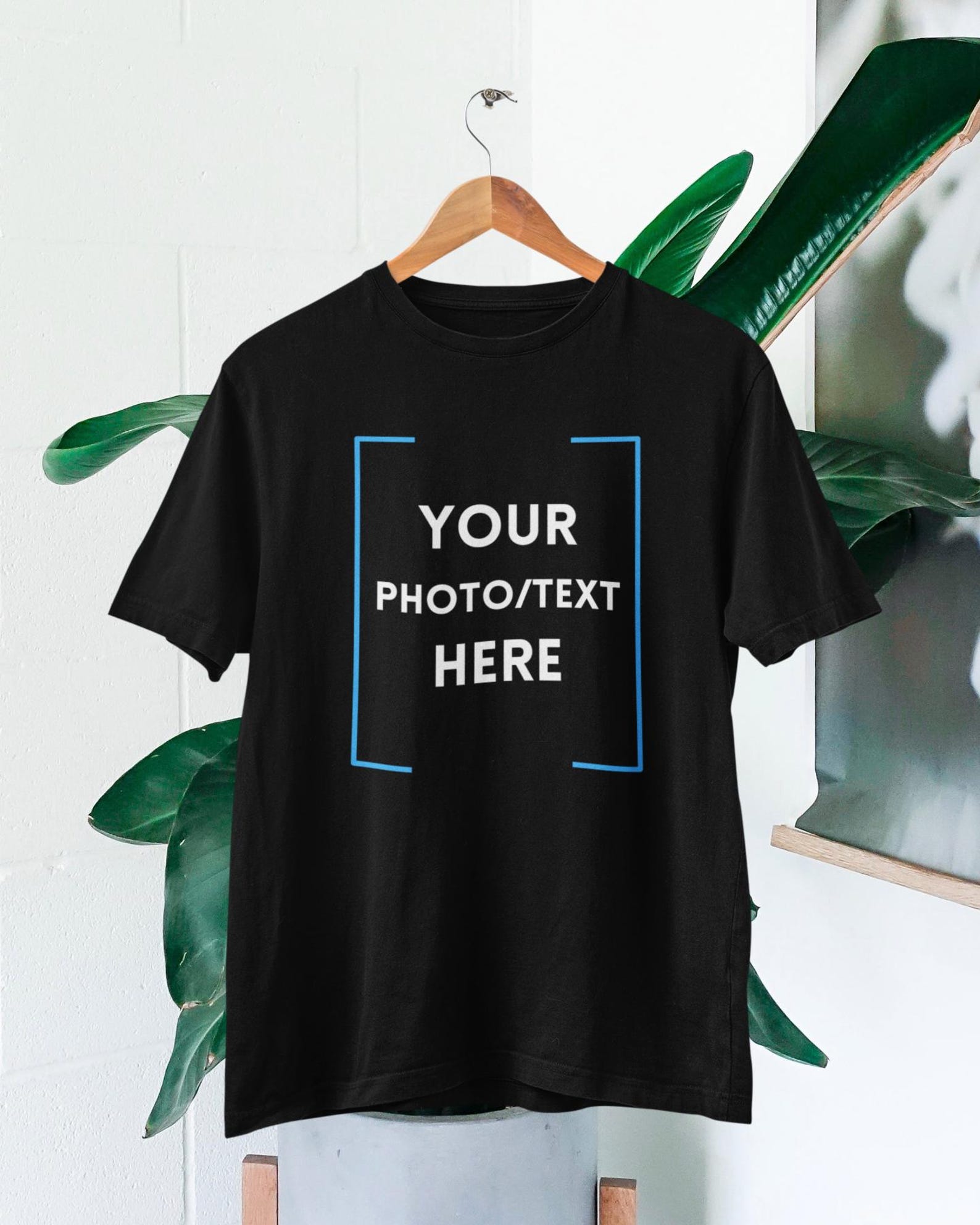 Personalized Photo T-Shirt – Custom Text Design, Christmas Gift L