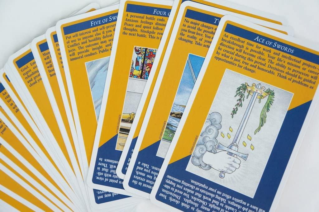 Kancharo Tarot Card Set (78 Cards) [Quick & Easy Tarot] Includes Japanese Tarot Card Instructions & Pouch (Authentic)